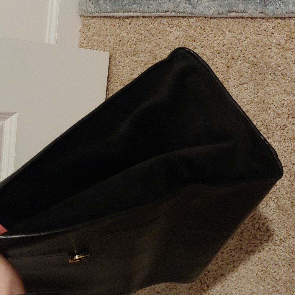 Banana republic black pebbled leather tote - Picture 4 of 12